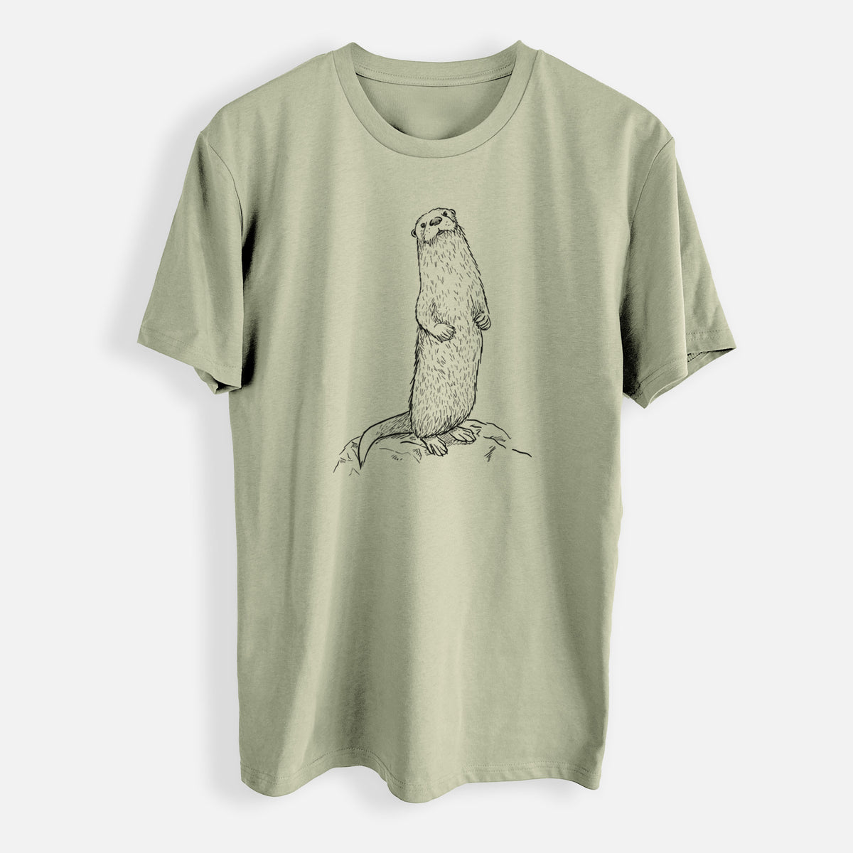 North American River Otter - Lontra canadensis - Mens Everyday Staple Tee