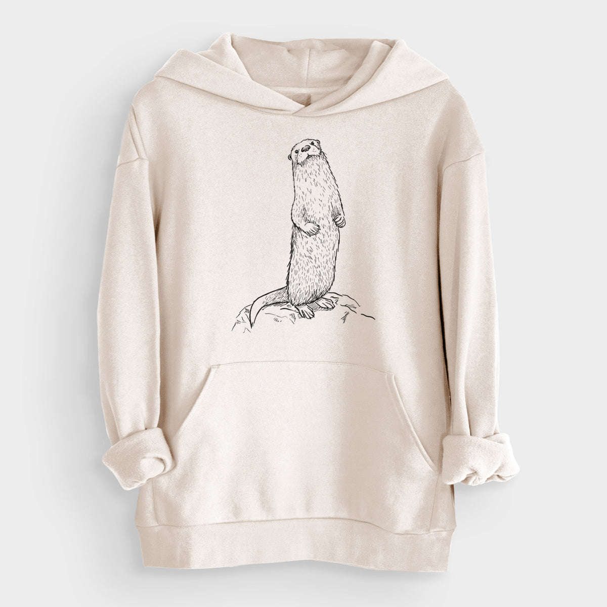 North American River Otter - Lontra canadensis  - Bodega Midweight Hoodie