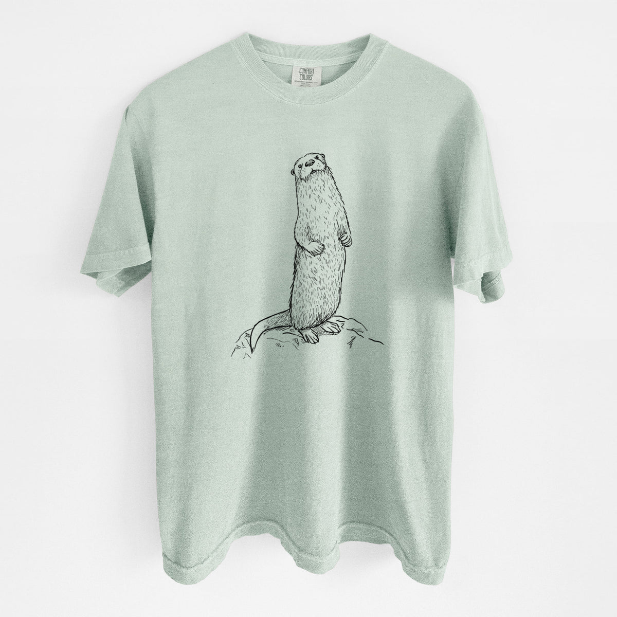 North American River Otter - Lontra canadensis - Unisex Comfort Colors Garment-Dyed Heavyweight T-shirt