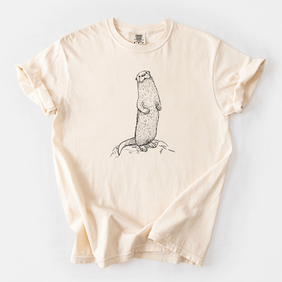 North American River Otter - Lontra canadensis - Unisex Comfort Colors Garment-Dyed Heavyweight T-shirt
