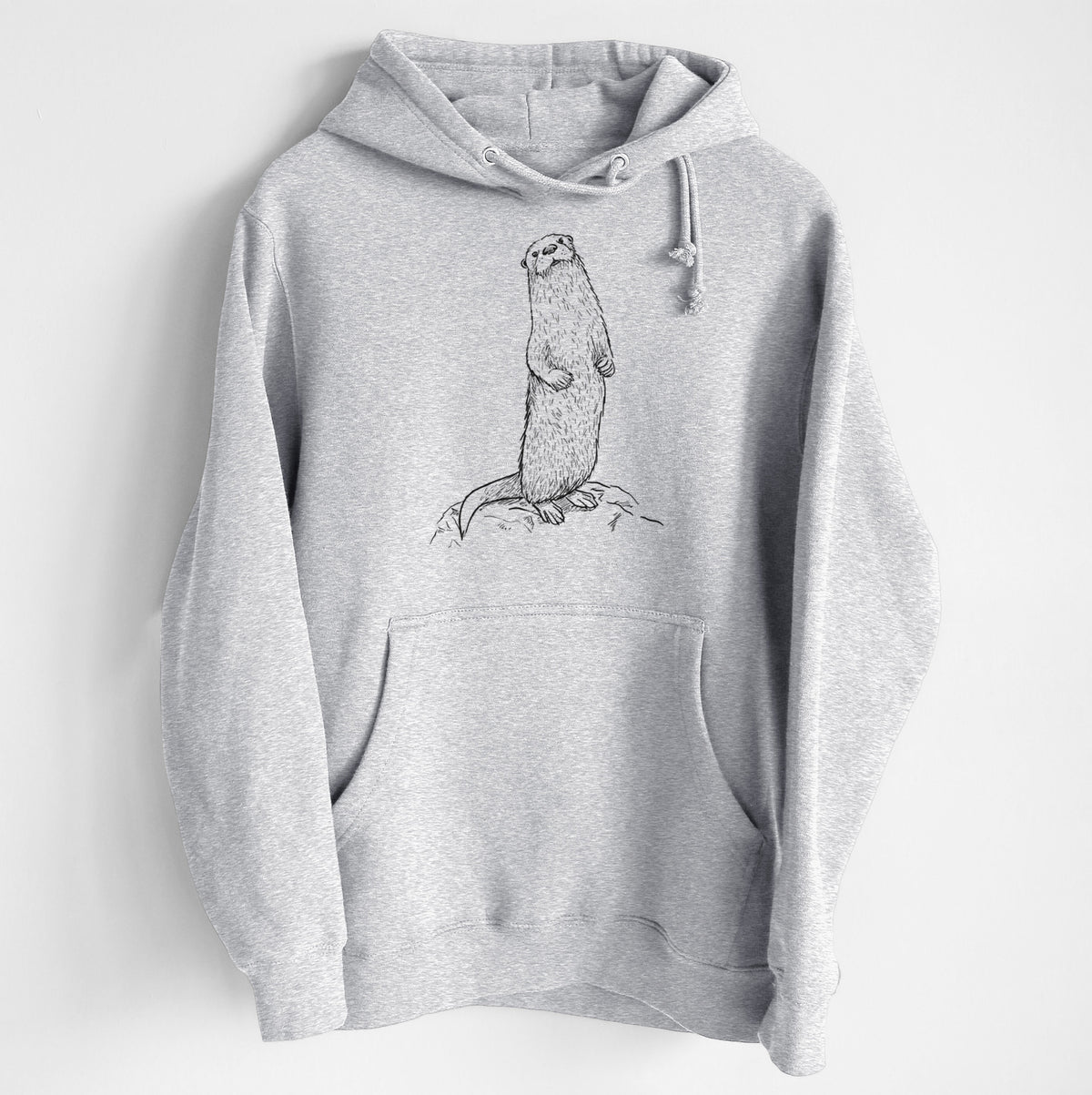North American River Otter - Lontra canadensis - Heavyweight Fleece Hoodie