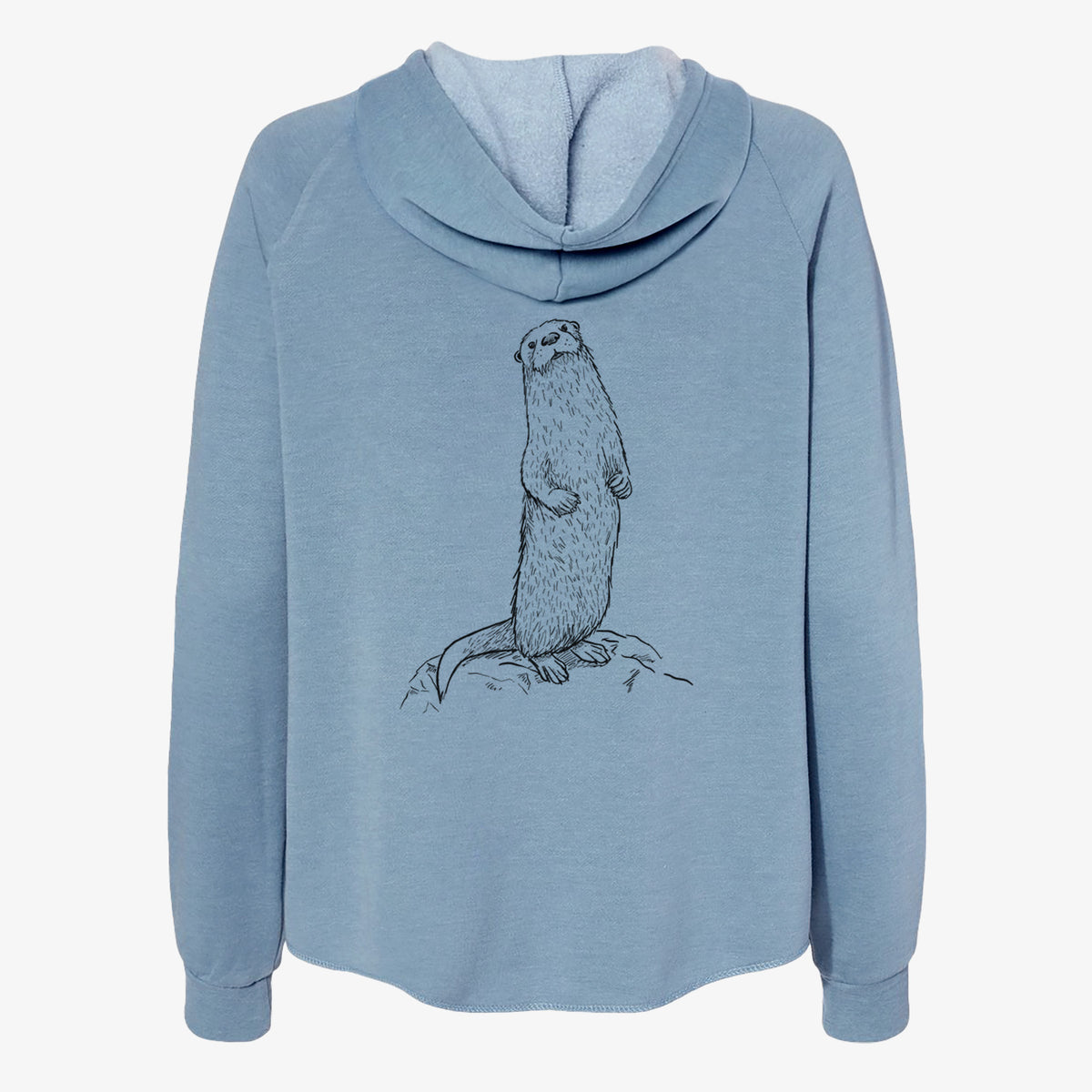 North American River Otter - Lontra canadensis - Women's Cali Wave Zip-Up Sweatshirt