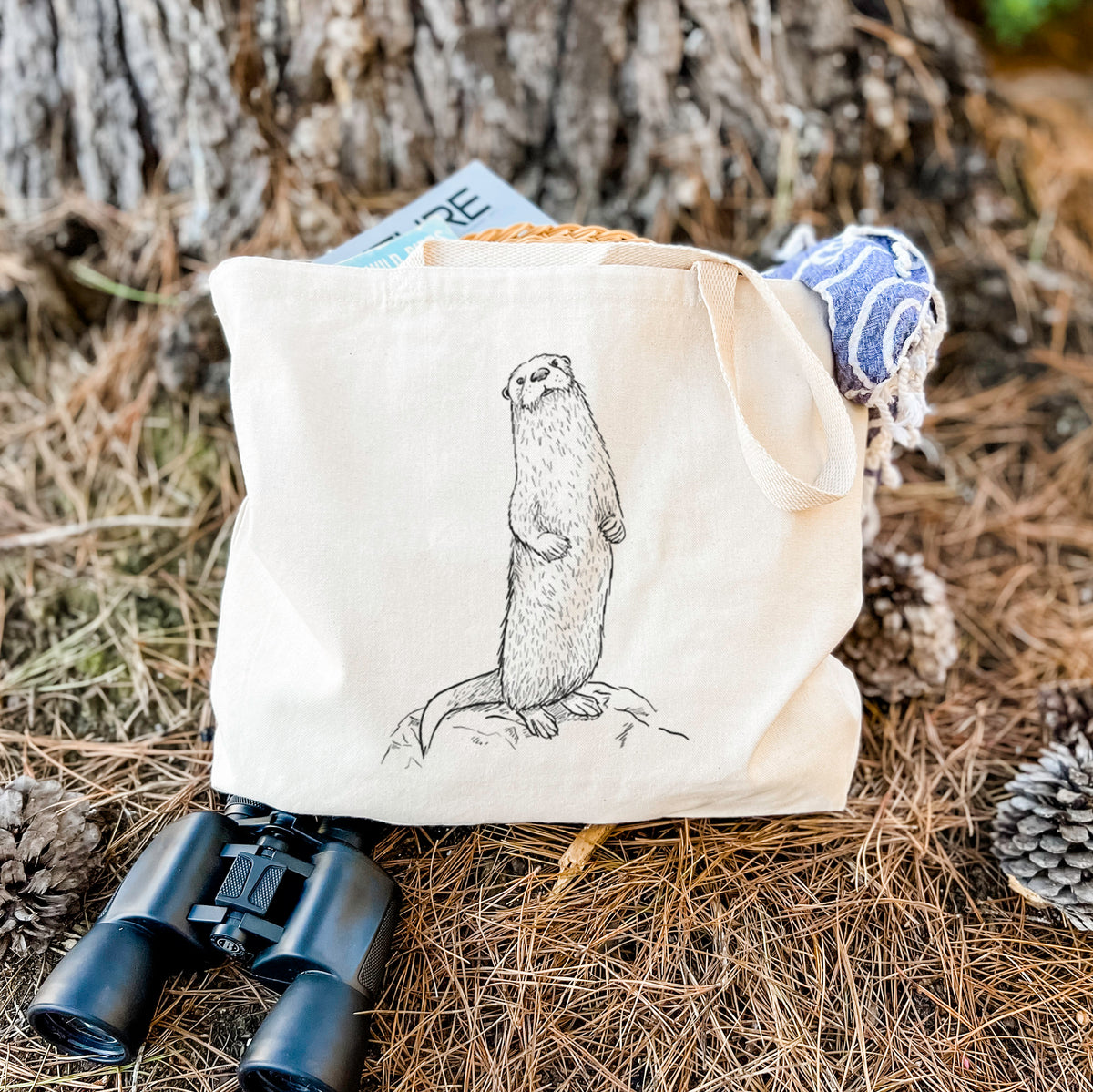 North American River Otter - Lontra canadensis - Tote Bag