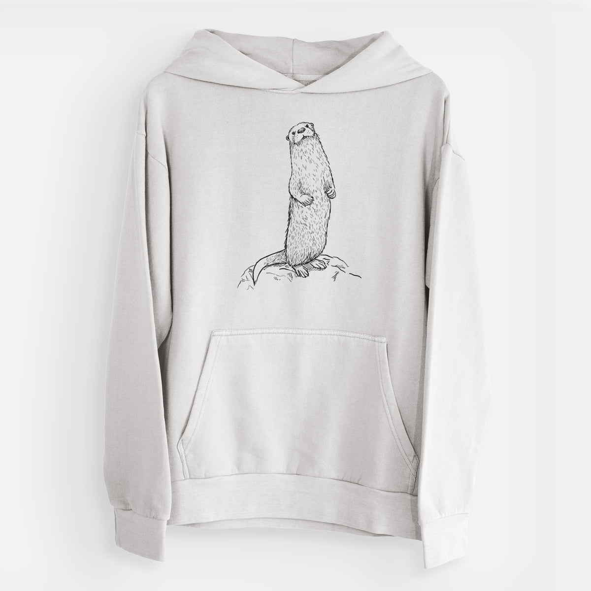 North American River Otter - Lontra canadensis  - Urban Heavyweight Hoodie