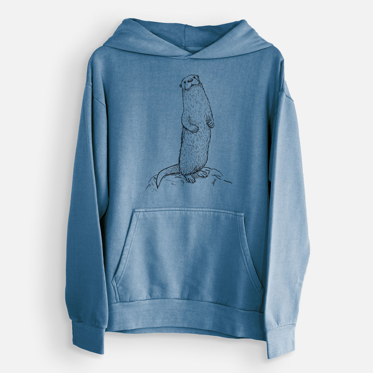North American River Otter - Lontra canadensis  - Urban Heavyweight Hoodie