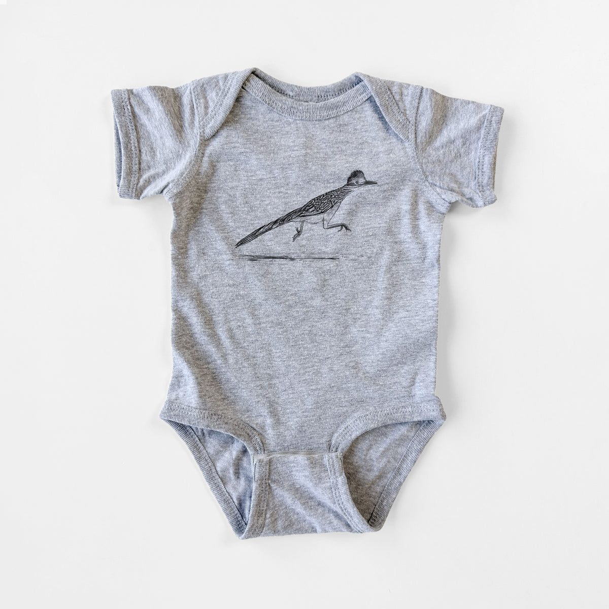 Greater Roadrunner - Geococcyx californianus - Baby Fine Jersey Bodysuit