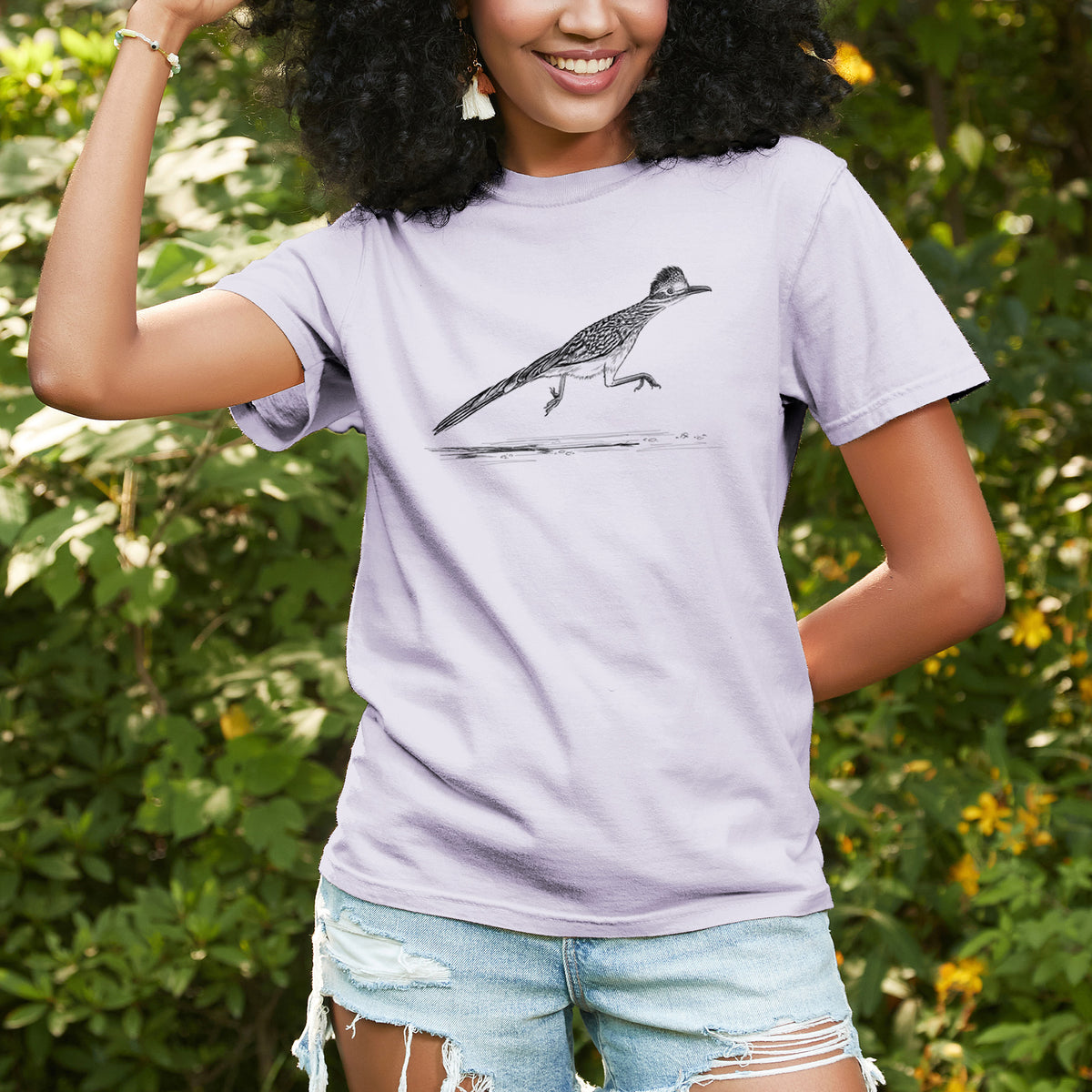 Greater Roadrunner - Geococcyx californianus - Unisex Comfort Colors Garment-Dyed Heavyweight T-shirt