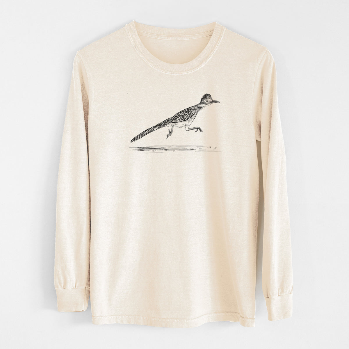 Greater Roadrunner - Geococcyx californianus - Unisex Comfort Colors 100% Cotton Long Sleeve
