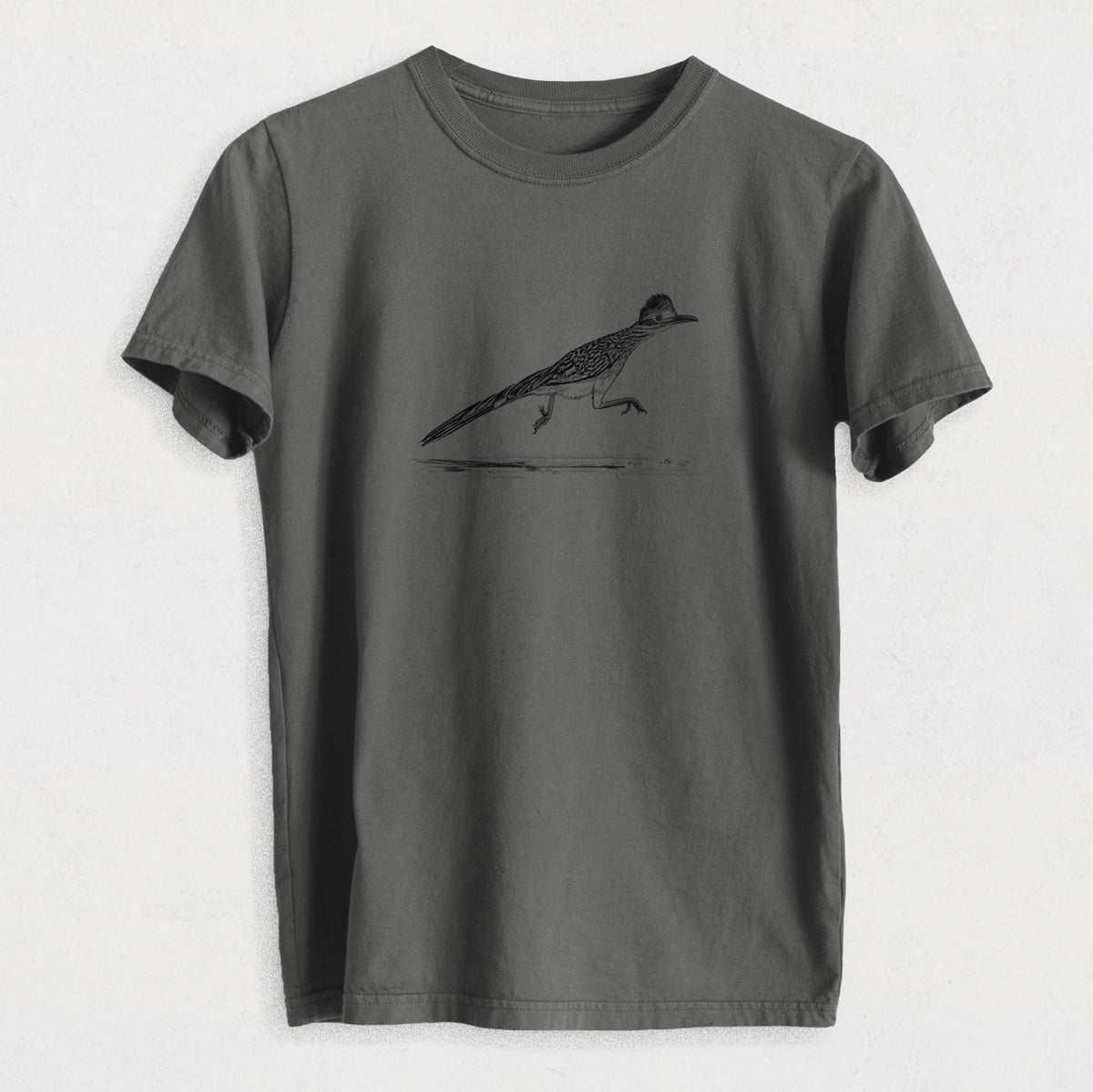 Greater Roadrunner - Geococcyx californianus - Heavyweight Men&#39;s 100% Organic Cotton Tee