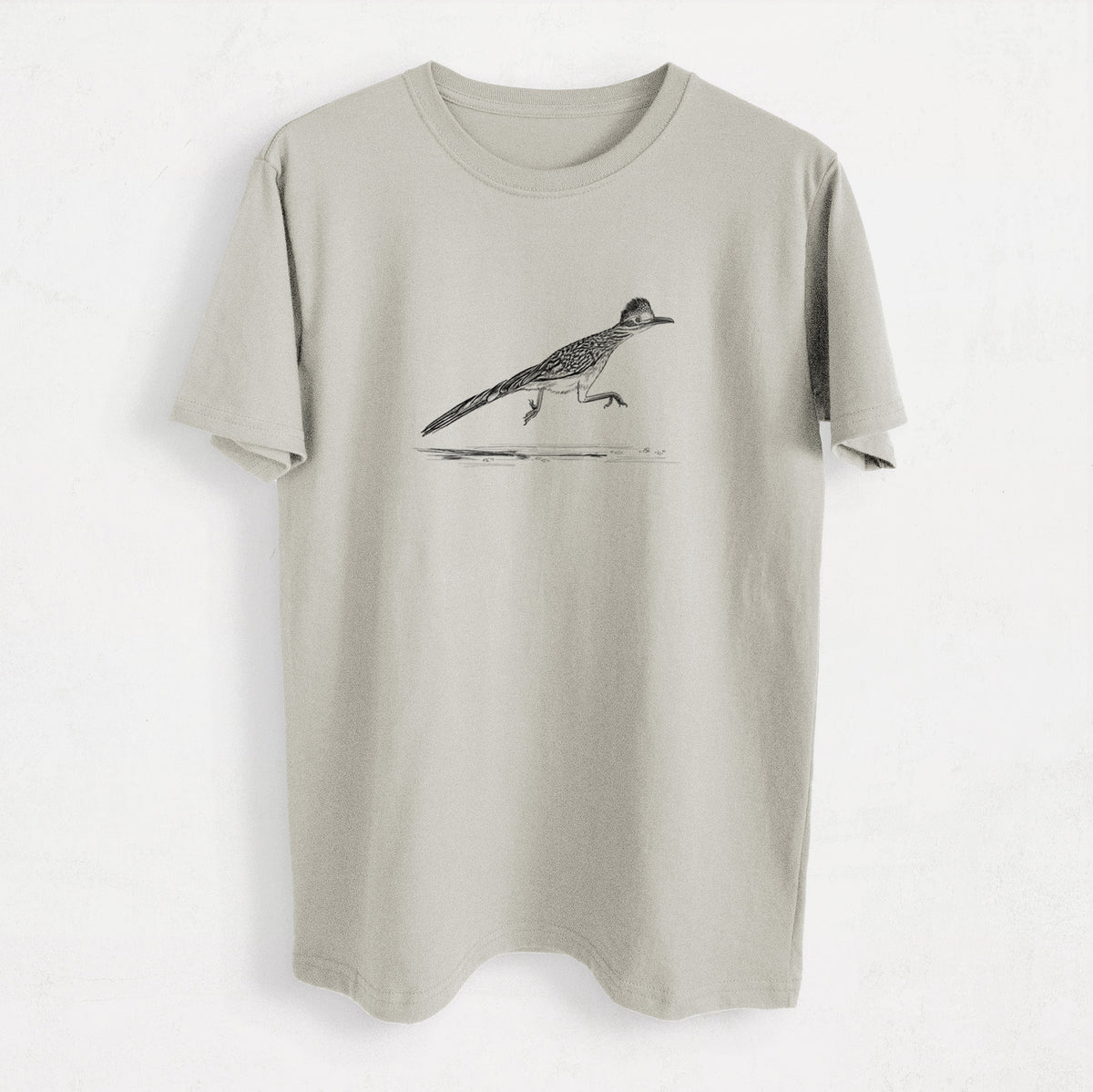 Greater Roadrunner - Geococcyx californianus - Heavyweight Men&#39;s 100% Organic Cotton Tee