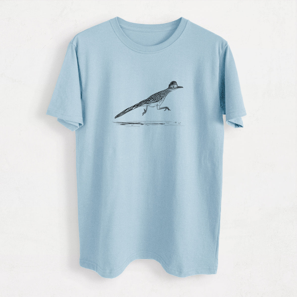 Greater Roadrunner - Geococcyx californianus - Heavyweight Men&#39;s 100% Organic Cotton Tee