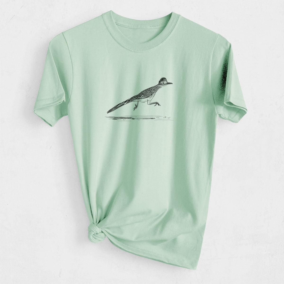 Greater Roadrunner - Geococcyx californianus - Heavyweight Men&#39;s 100% Organic Cotton Tee