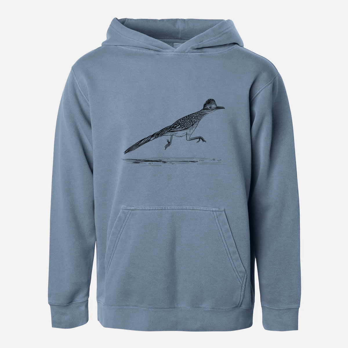 Greater Roadrunner - Geococcyx californianus - Youth Pigment Dyed Hoodie
