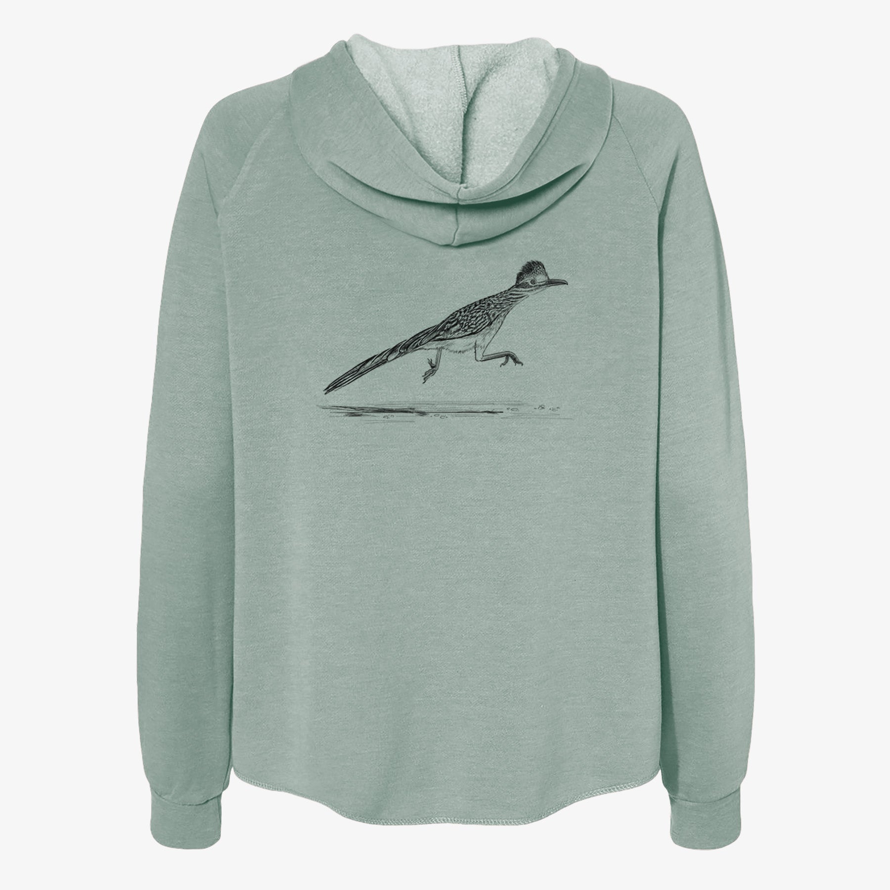 Greater Roadrunner - Geococcyx californianus - Women's Cali Wave Zip-Up Sweatshirt