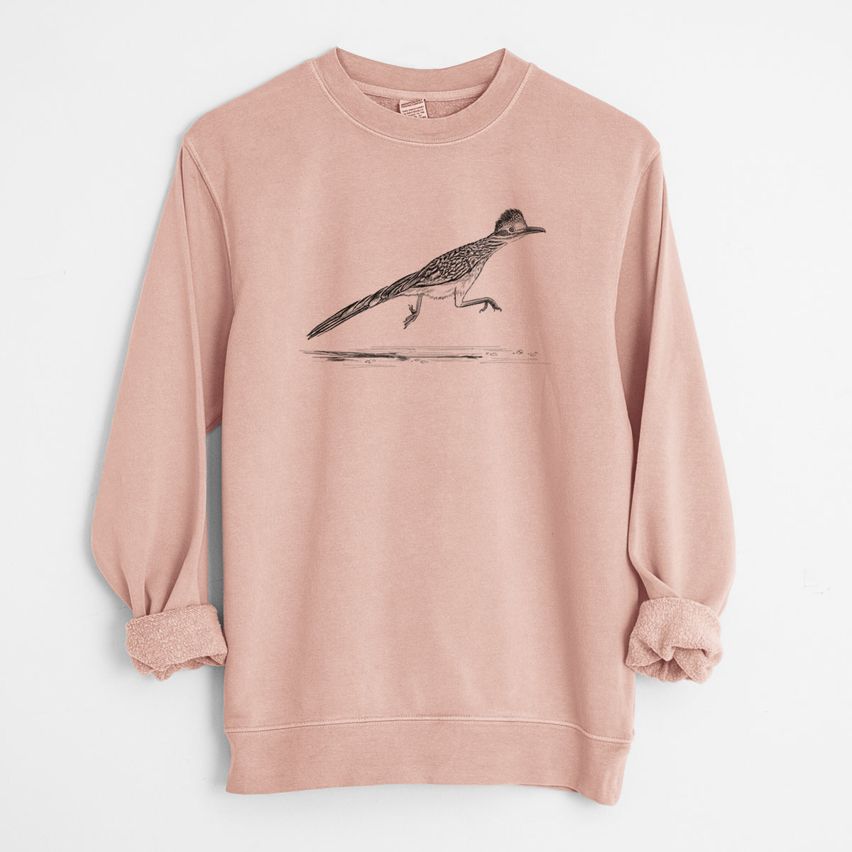 Greater Roadrunner - Geococcyx californianus - Unisex Pigment Dyed Crew Sweatshirt