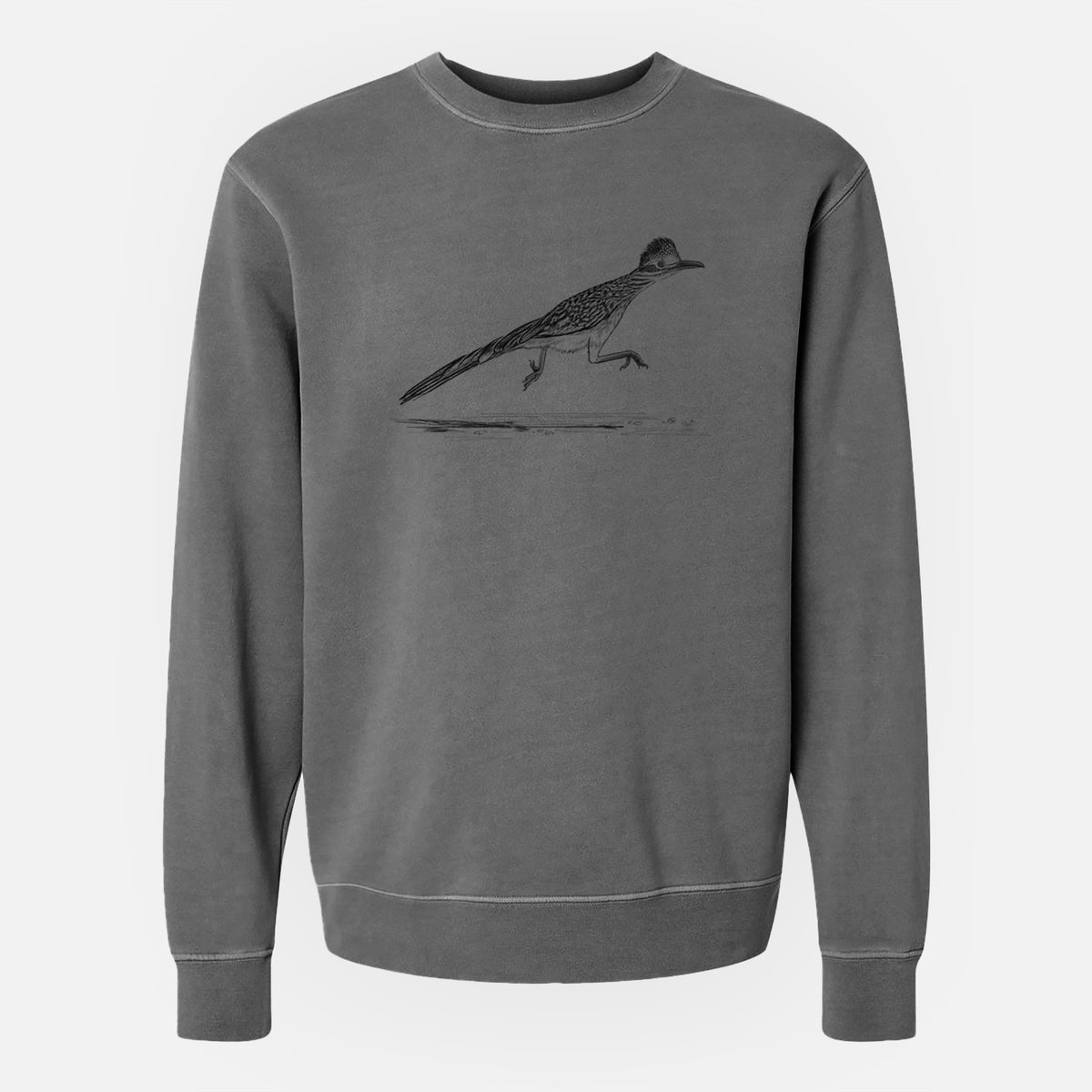 Greater Roadrunner - Geococcyx californianus - Unisex Pigment Dyed Crew Sweatshirt