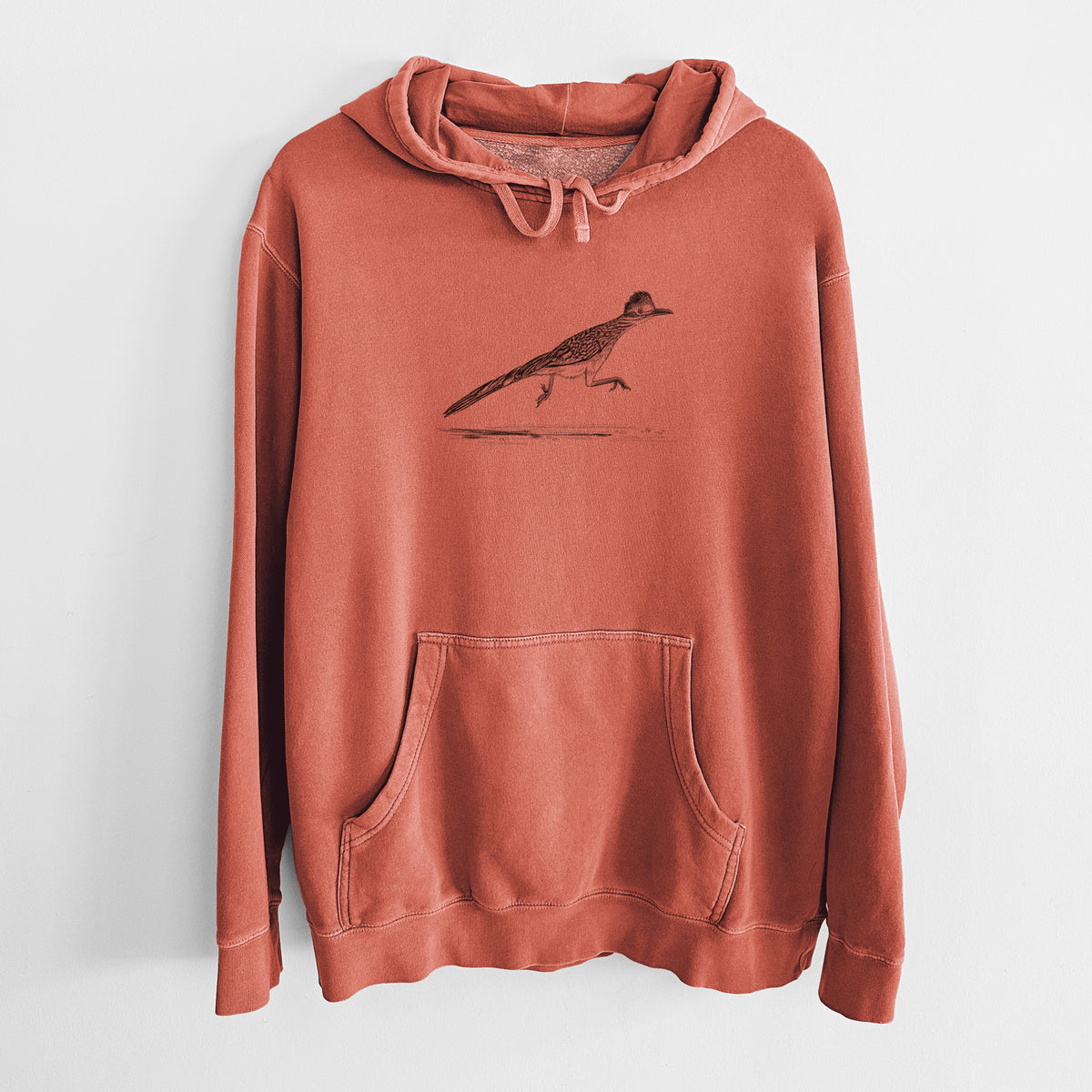 Greater Roadrunner - Geococcyx californianus - Unisex Pigment Dyed Hoodie