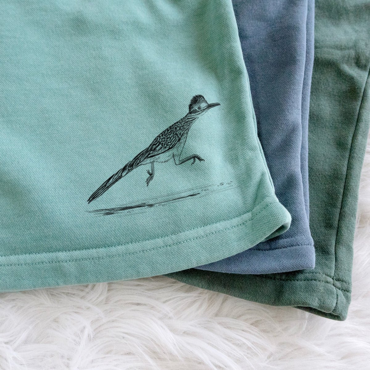Greater Roadrunner - Geococcyx californianus - Unisex Pigment Dyed Shorts