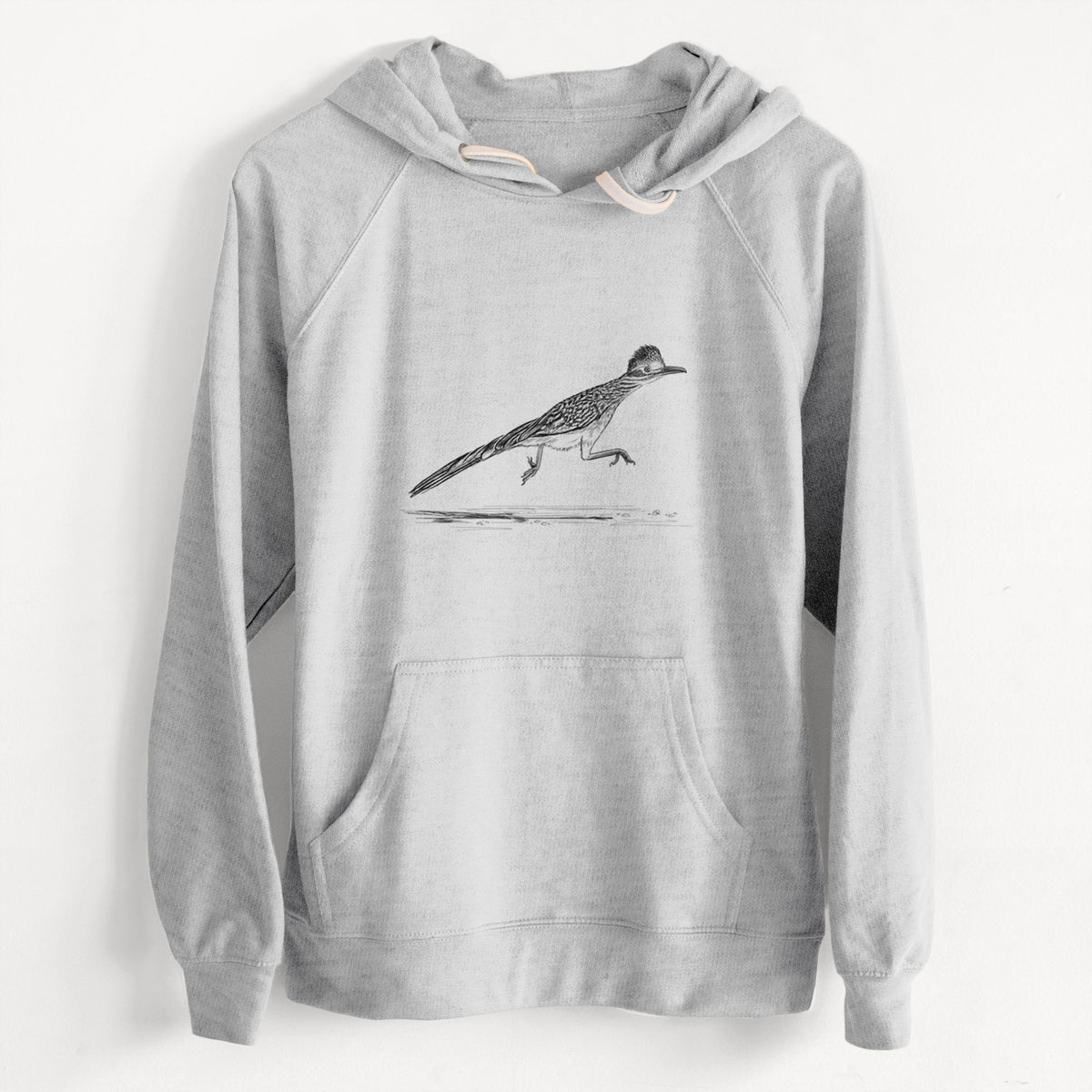 CLEARANCE - Greater Roadrunner - Geococcyx californianus  - Unisex Slim Fit Loopback Terry Hoodie