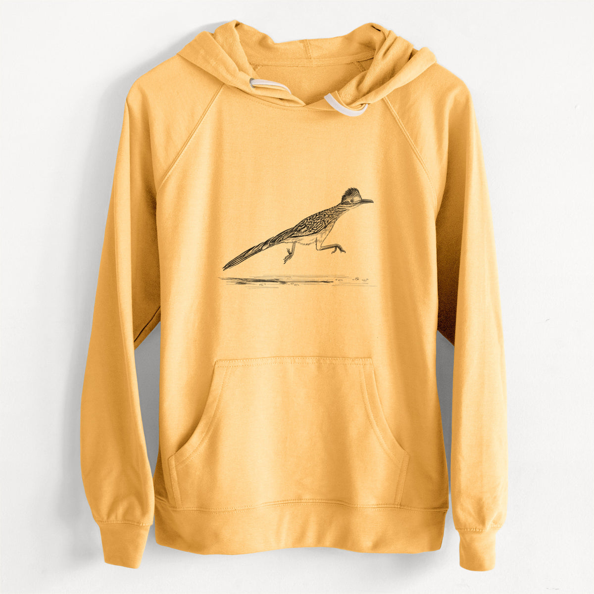 CLEARANCE - Greater Roadrunner - Geococcyx californianus  - Unisex Slim Fit Loopback Terry Hoodie