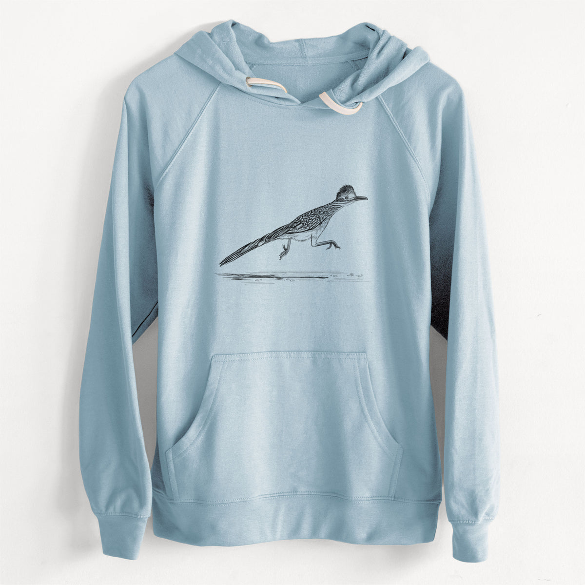 CLEARANCE - Greater Roadrunner - Geococcyx californianus  - Unisex Slim Fit Loopback Terry Hoodie