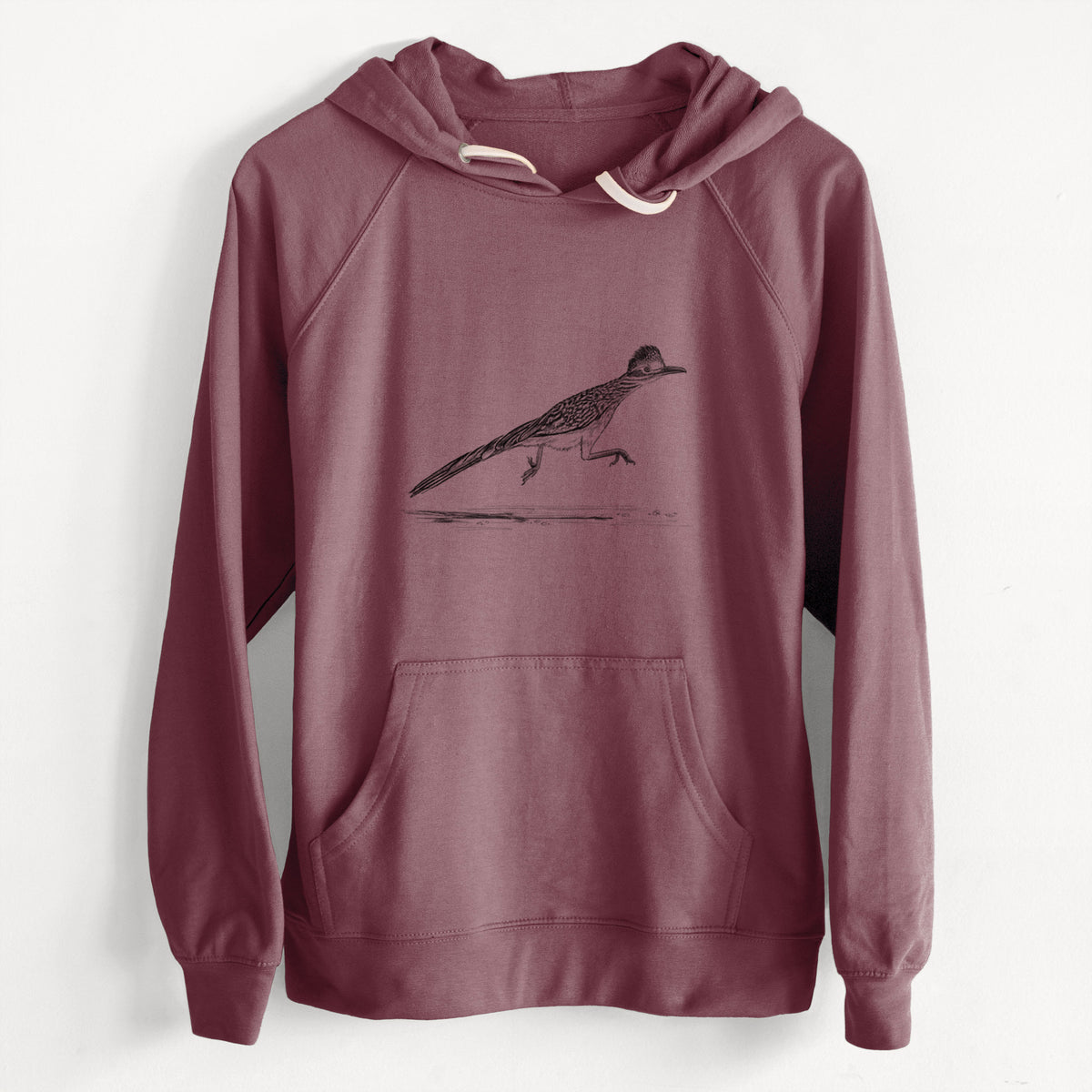 CLEARANCE - Greater Roadrunner - Geococcyx californianus  - Unisex Slim Fit Loopback Terry Hoodie