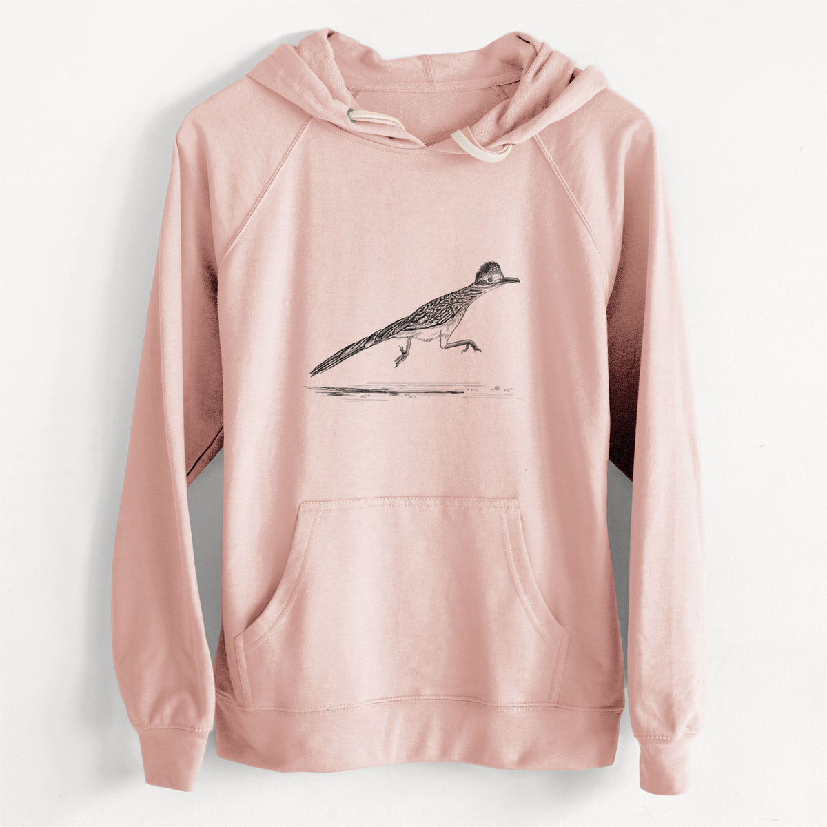 CLEARANCE - Greater Roadrunner - Geococcyx californianus  - Unisex Slim Fit Loopback Terry Hoodie