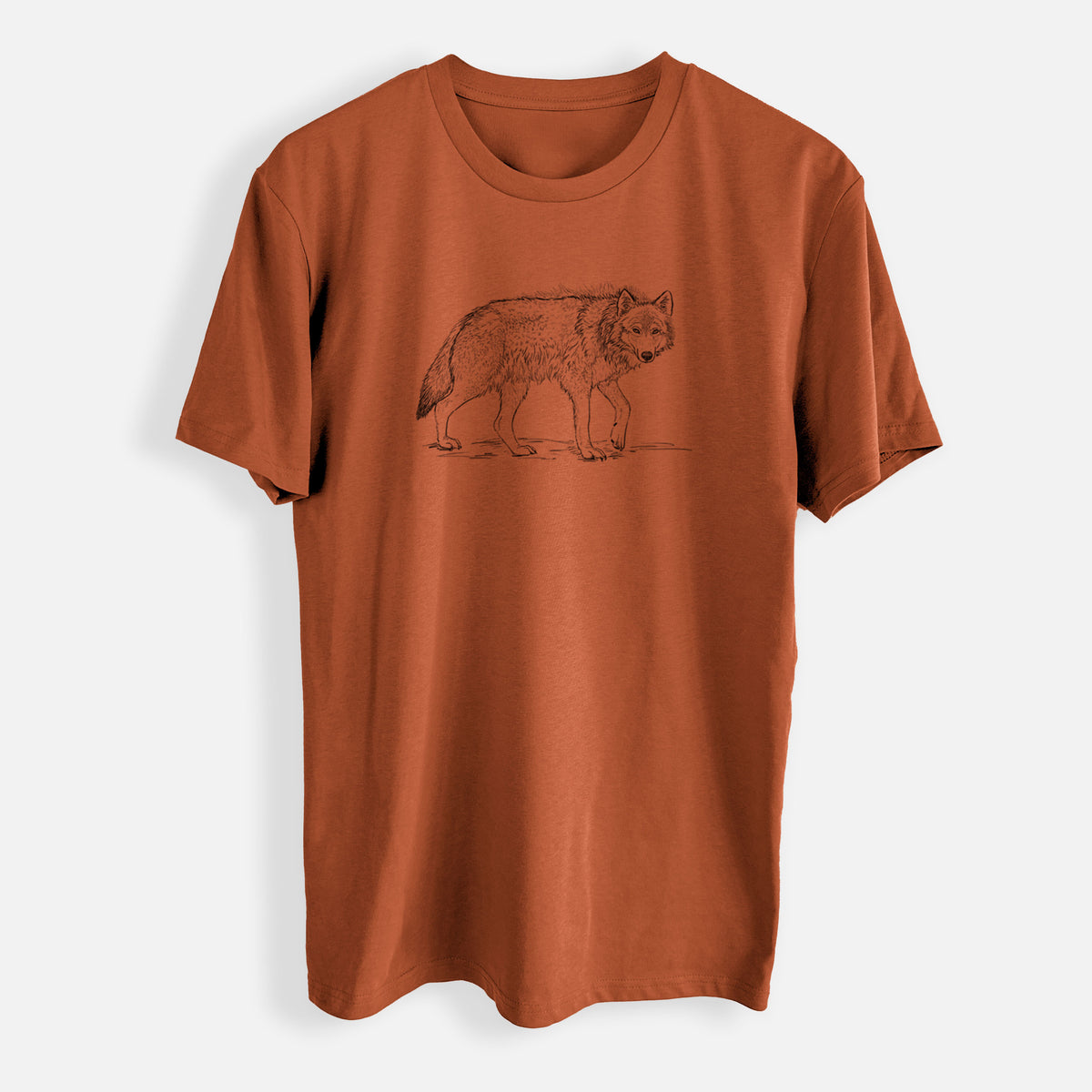 Roaming Grey Wolf - Canis lupus - Mens Everyday Staple Tee