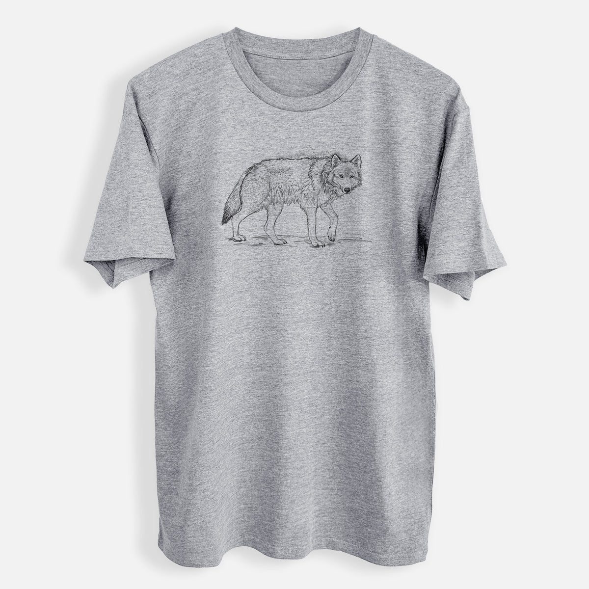 Roaming Grey Wolf - Canis lupus - Mens Everyday Staple Tee