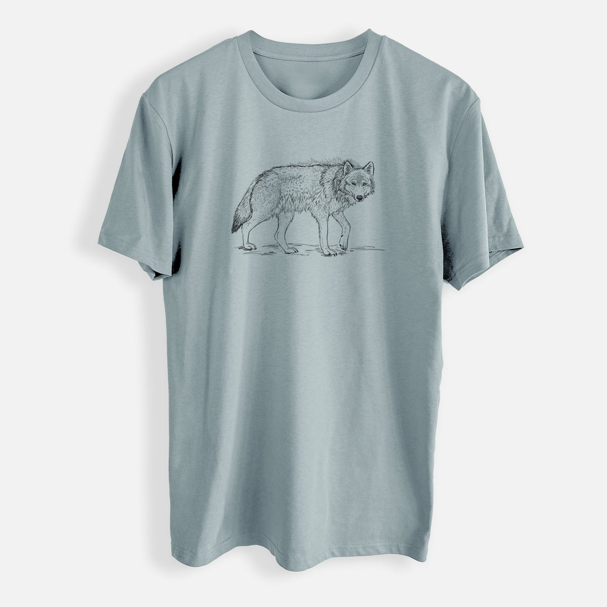 Roaming Grey Wolf - Canis lupus - Mens Everyday Staple Tee