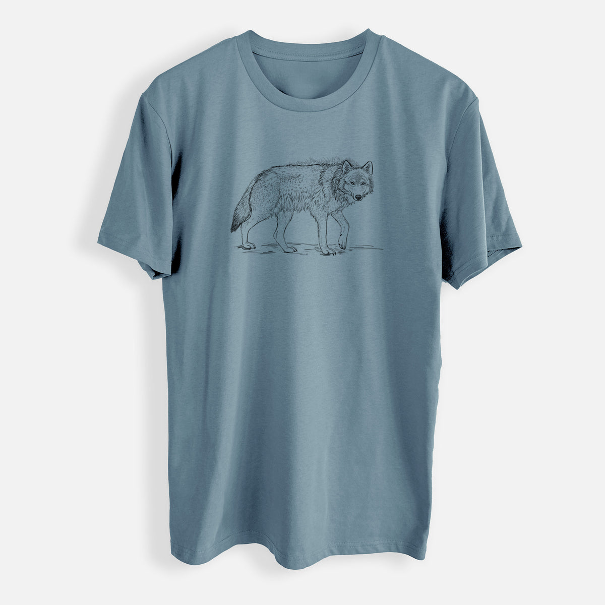 Roaming Grey Wolf - Canis lupus - Mens Everyday Staple Tee