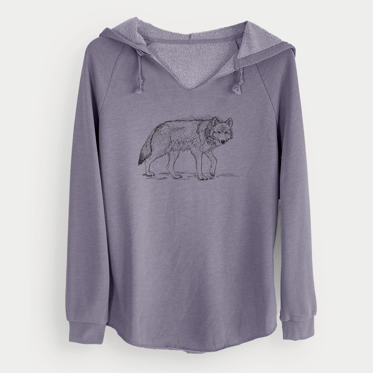 Roaming Grey Wolf - Canis lupus - Cali Wave Hooded Sweatshirt