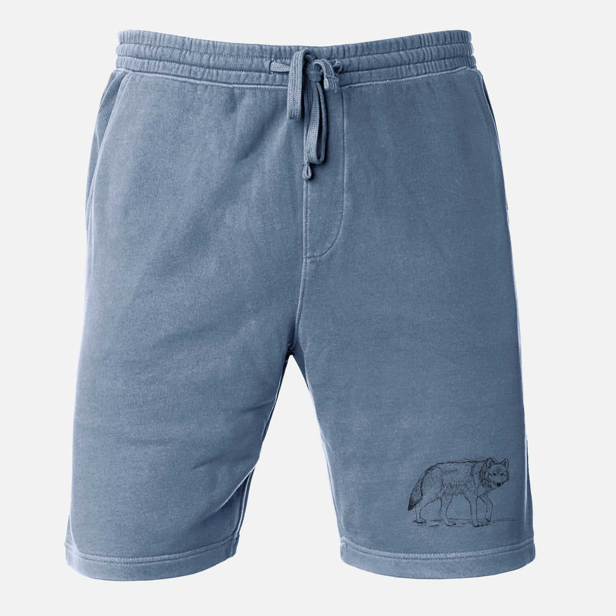 Roaming Grey Wolf - Canis lupus - Unisex Pigment Dyed Shorts
