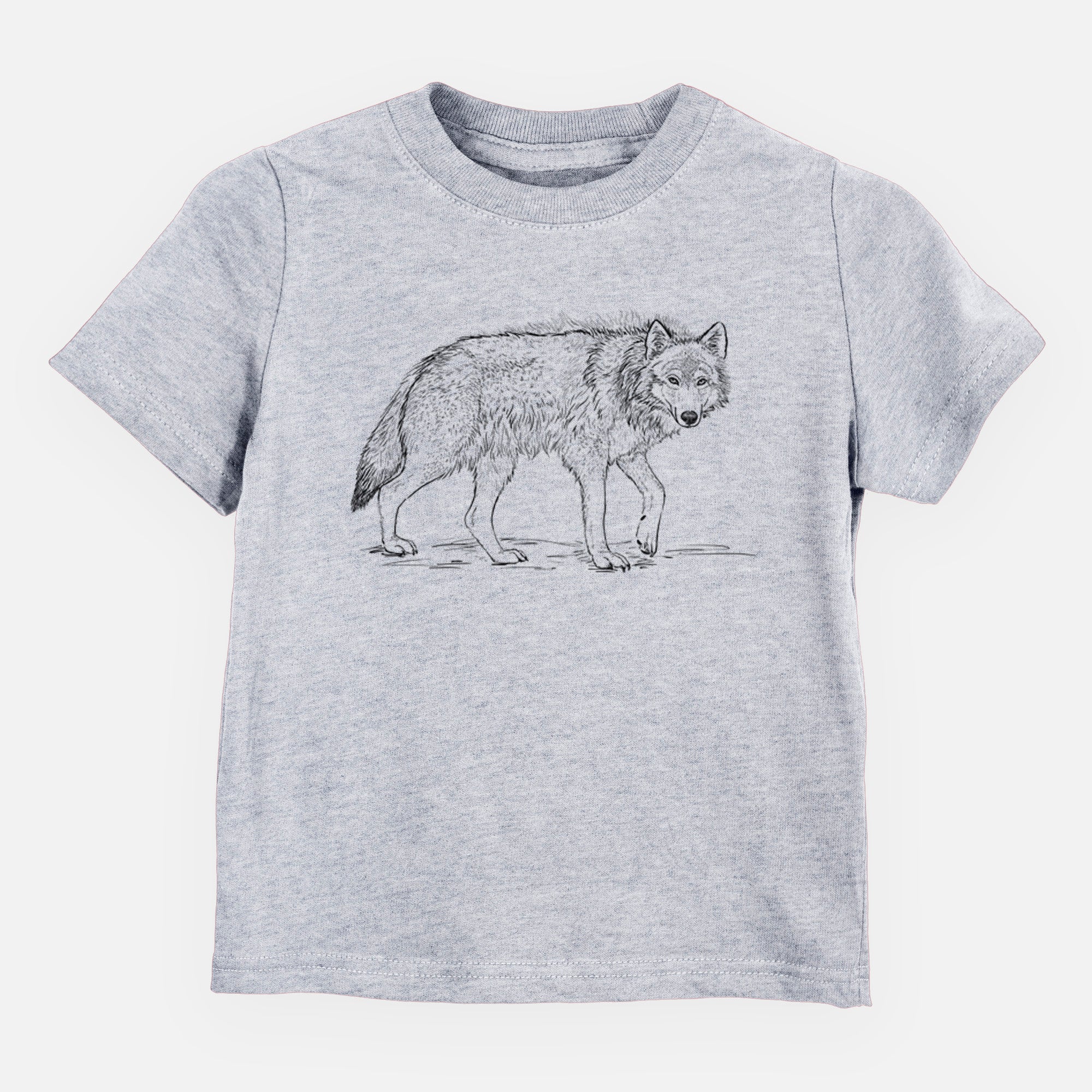 Roaming Grey Wolf - Canis lupus - Toddler/Youth Shirt