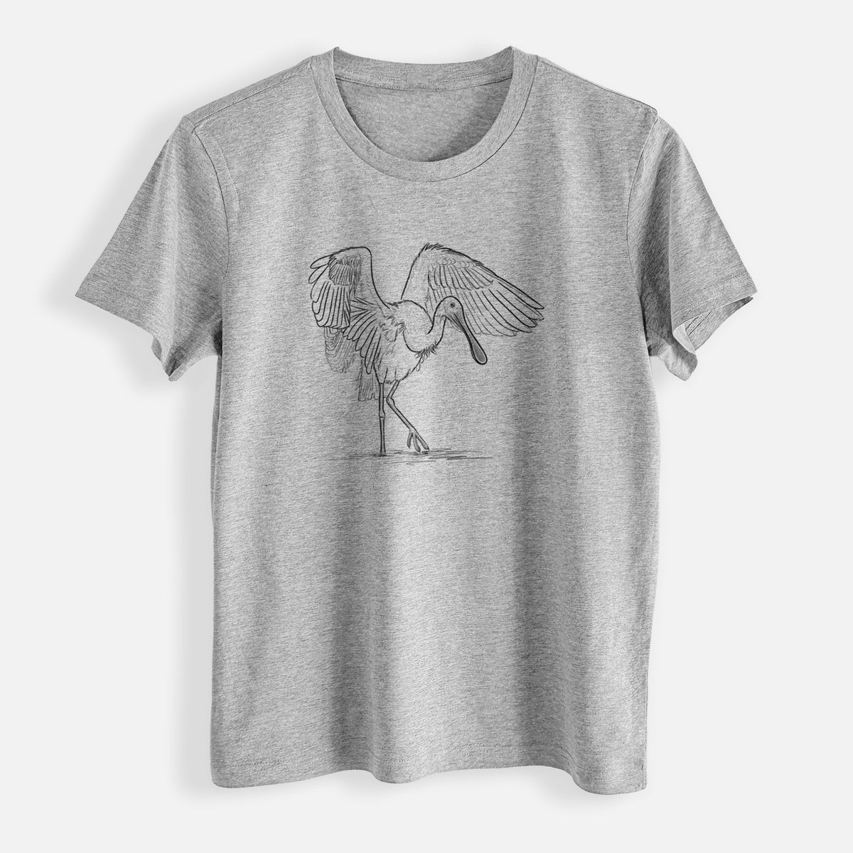 Roseate Spoonbill - Platalea ajaja - Womens Everyday Maple Tee