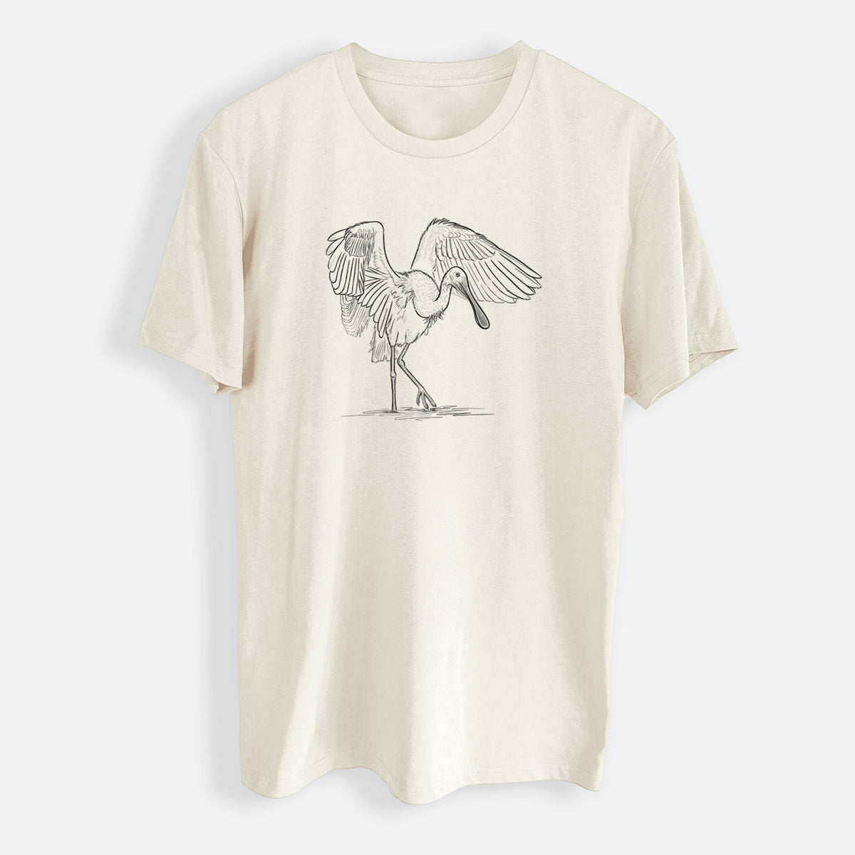 Roseate Spoonbill - Platalea ajaja - Mens Everyday Staple Tee