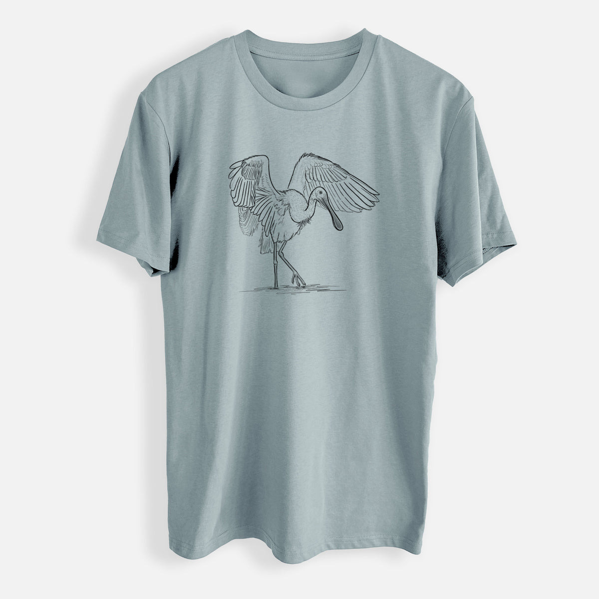 Roseate Spoonbill - Platalea ajaja - Mens Everyday Staple Tee