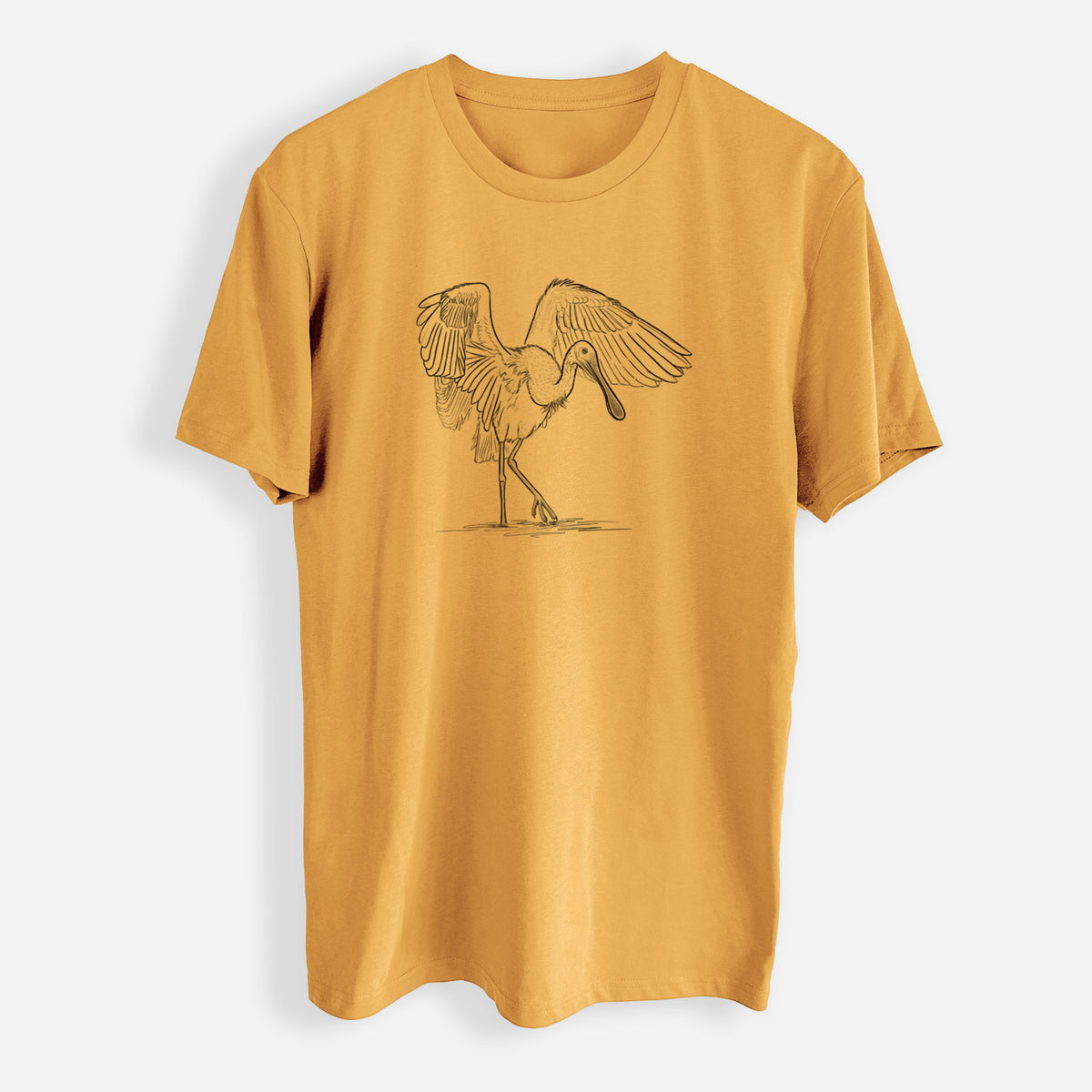 Roseate Spoonbill - Platalea ajaja - Mens Everyday Staple Tee