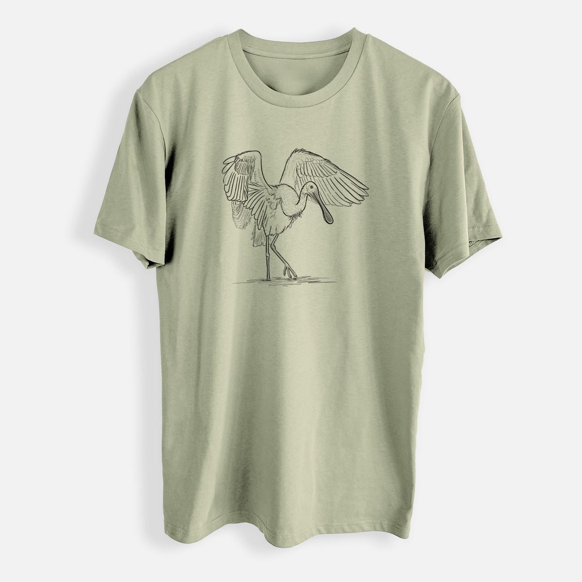 Roseate Spoonbill - Platalea ajaja - Mens Everyday Staple Tee