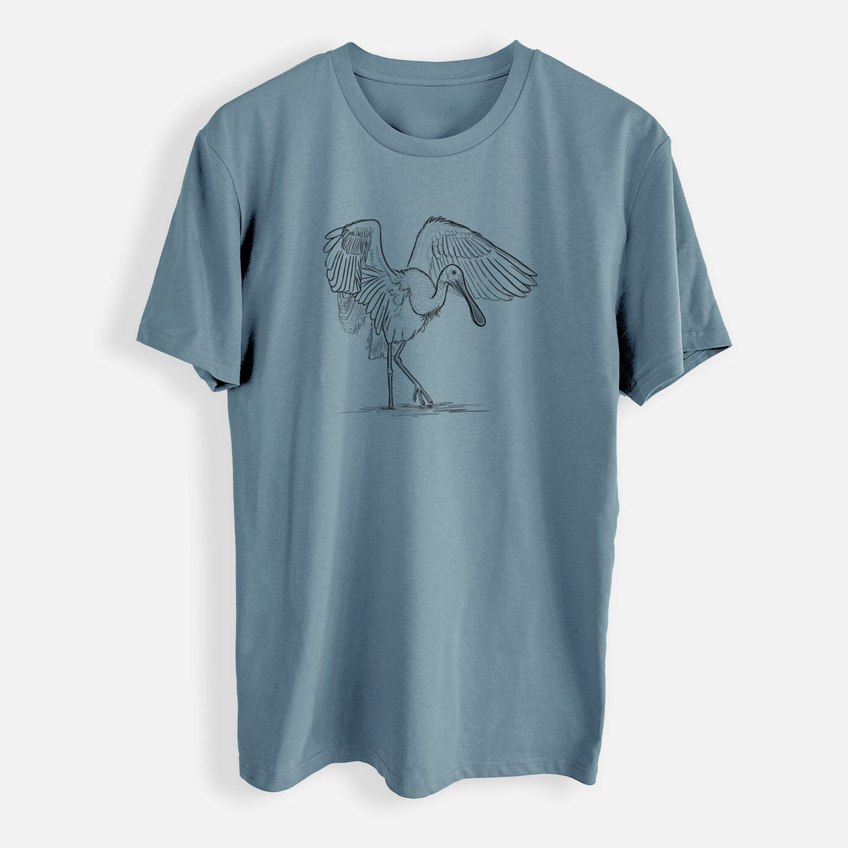 Roseate Spoonbill - Platalea ajaja - Mens Everyday Staple Tee