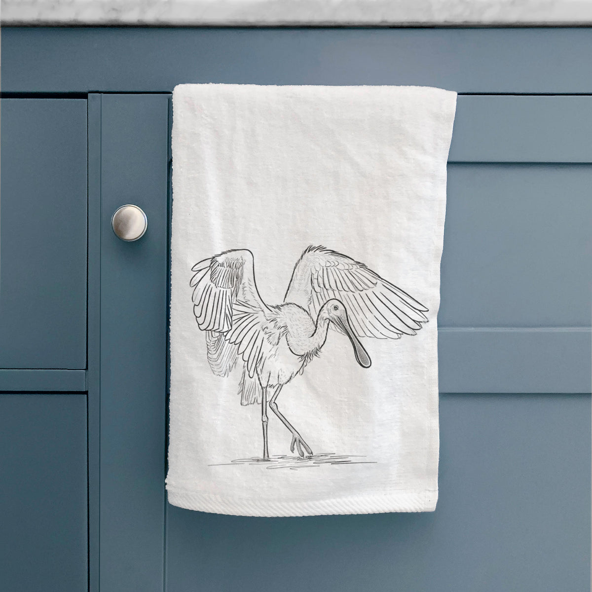 Roseate Spoonbill - Platalea ajaja Premium Decorative Hand Towel