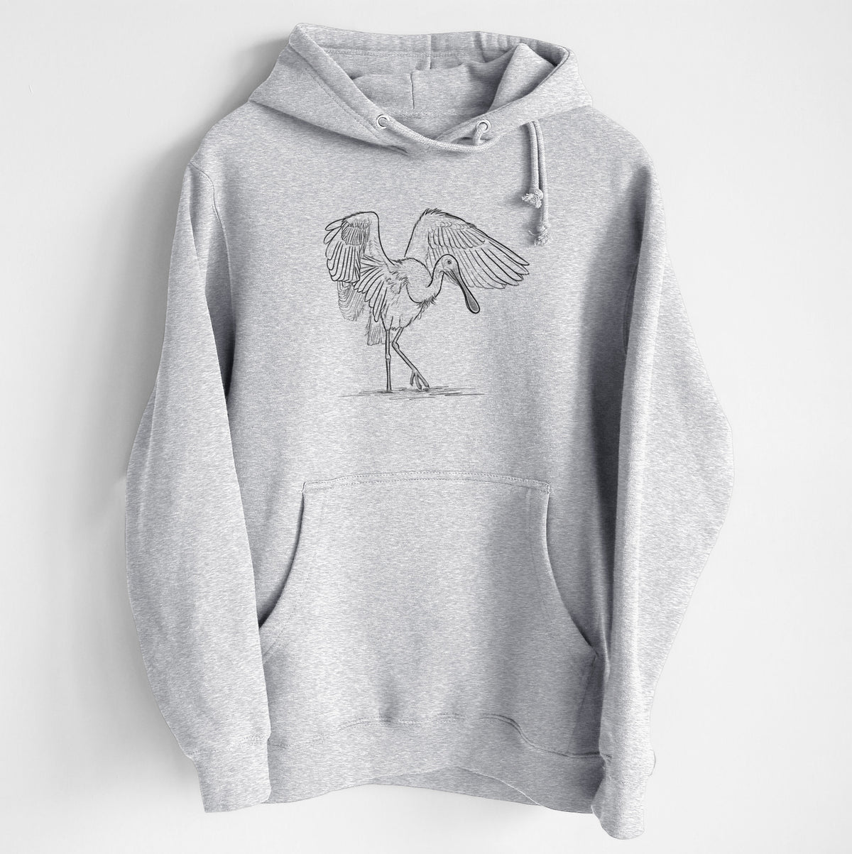 Roseate Spoonbill - Platalea ajaja - Heavyweight Fleece Hoodie