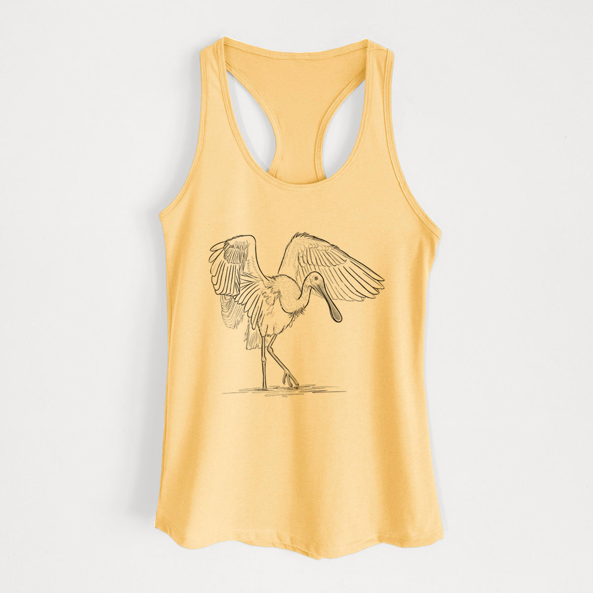 Roseate Spoonbill - Platalea ajaja - Women&#39;s Racerback Tanktop