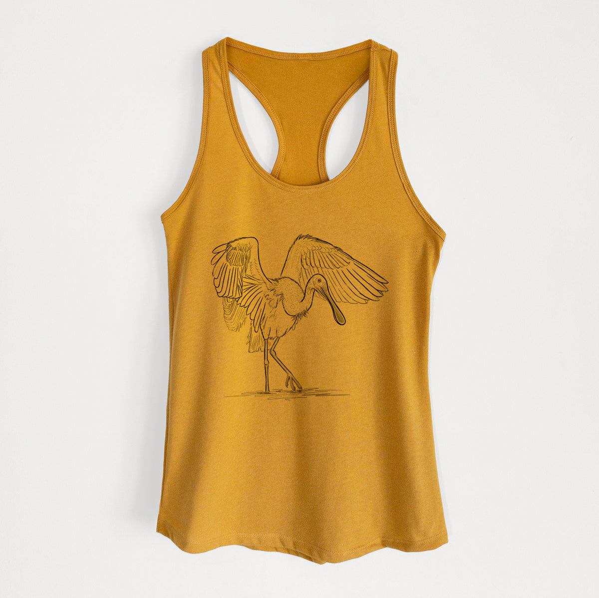 Roseate Spoonbill - Platalea ajaja - Women&#39;s Racerback Tanktop