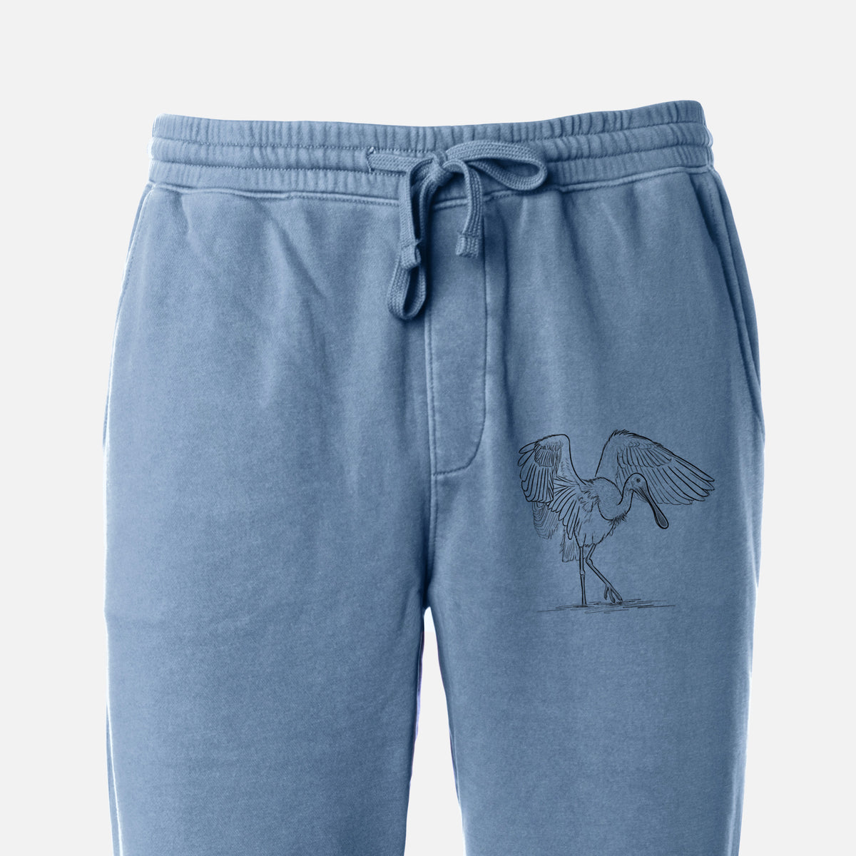 Roseate Spoonbill - Platalea ajaja - Unisex Pigment Dyed Sweatpants