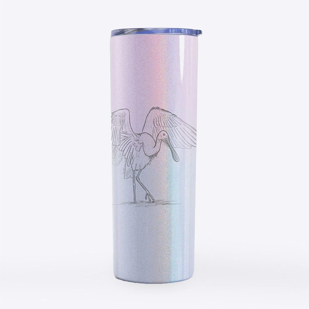 Roseate Spoonbill - Platalea ajaja - 20oz Skinny Tumbler