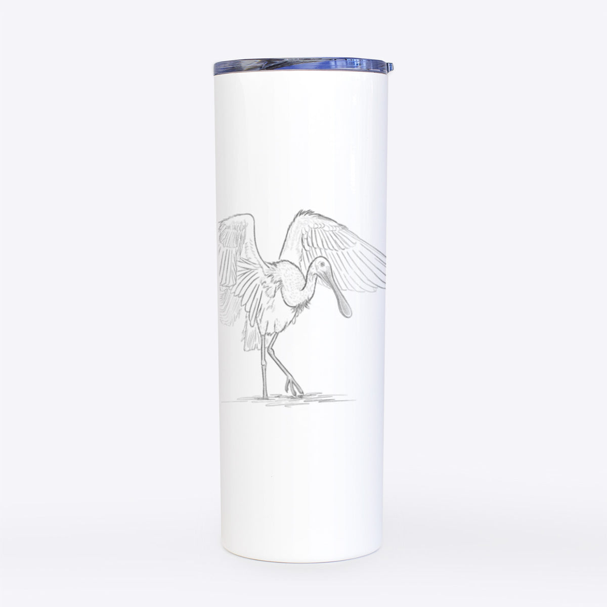 Roseate Spoonbill - Platalea ajaja - 20oz Skinny Tumbler