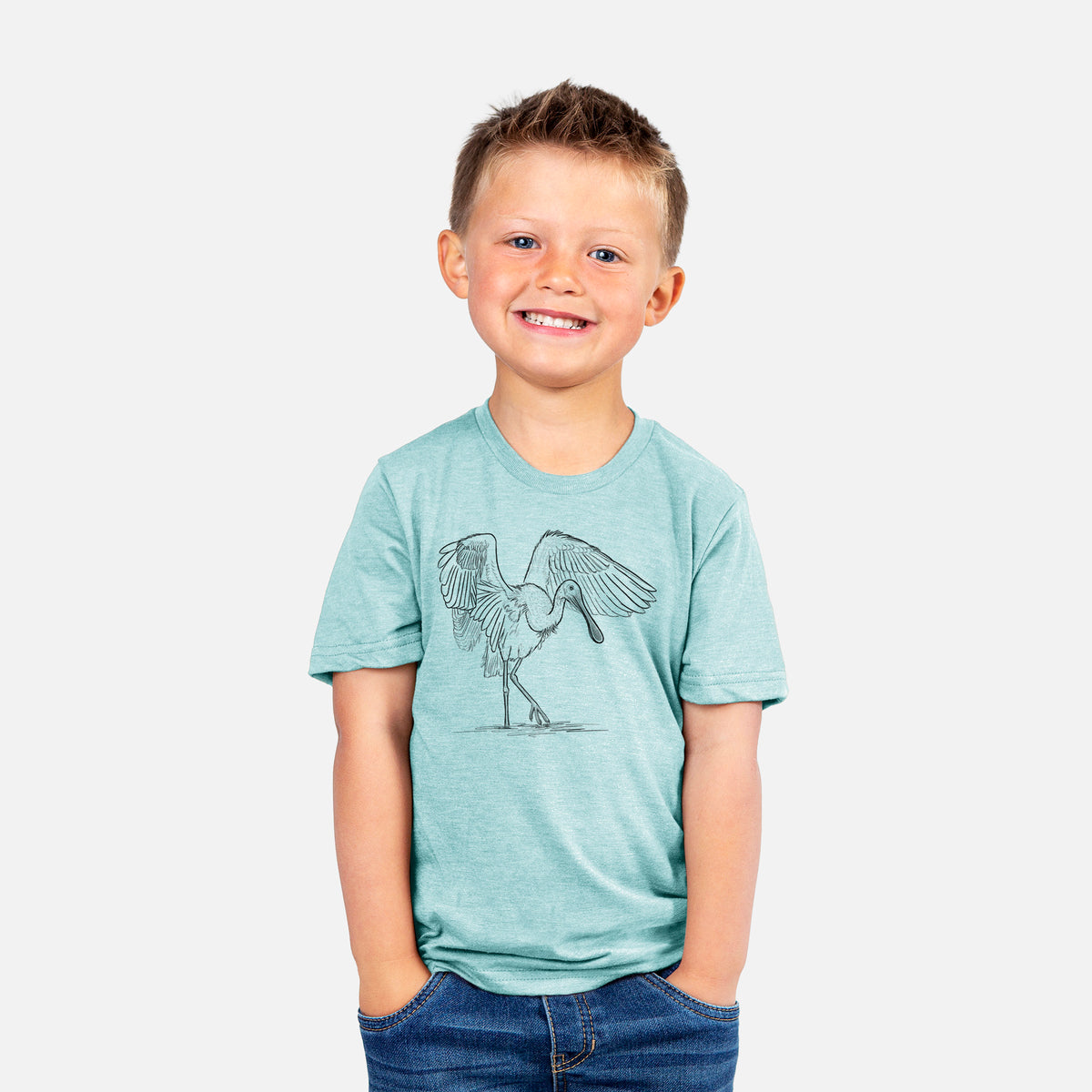 Roseate Spoonbill - Platalea ajaja - Youth Shirt