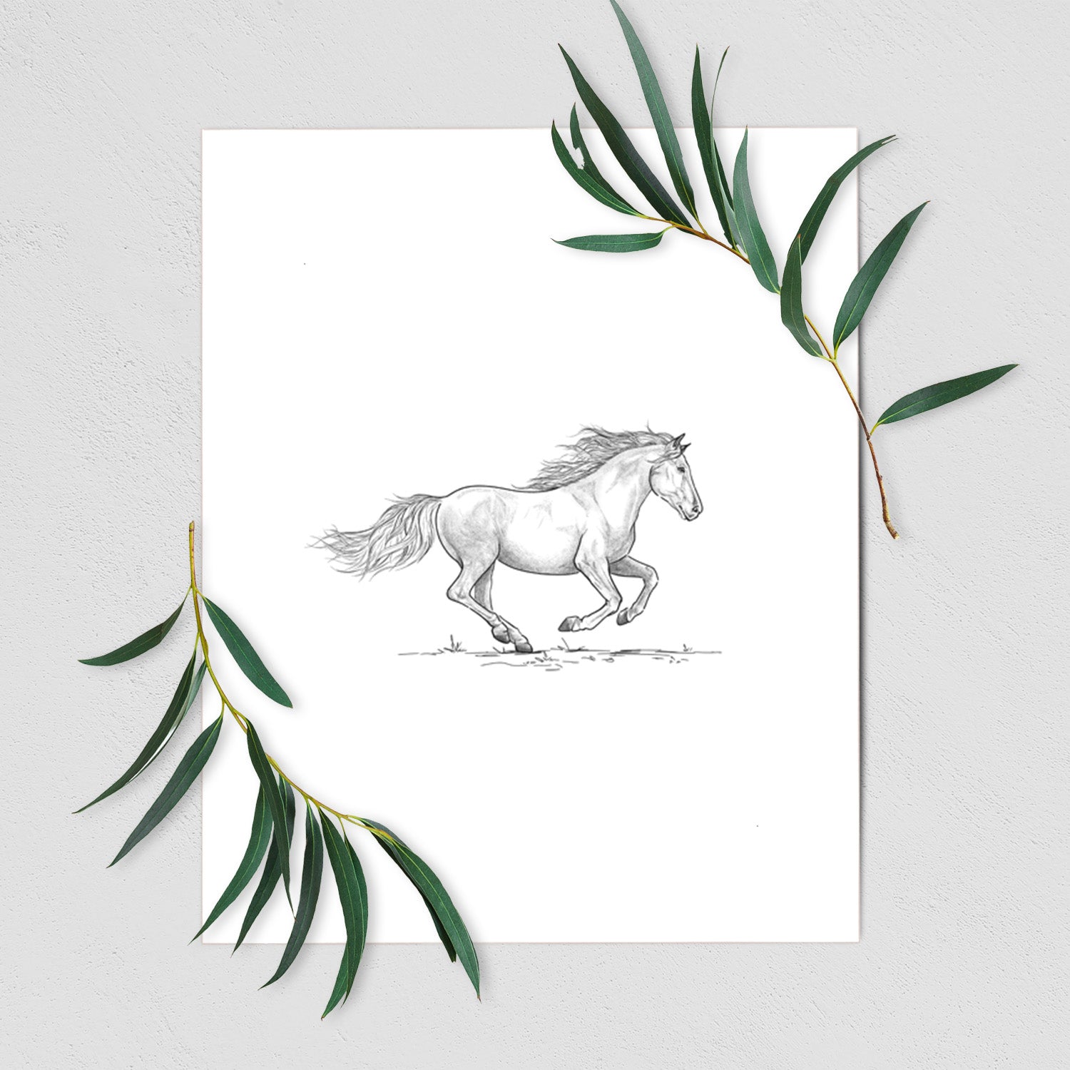 Running Mustang - Fine Art Print