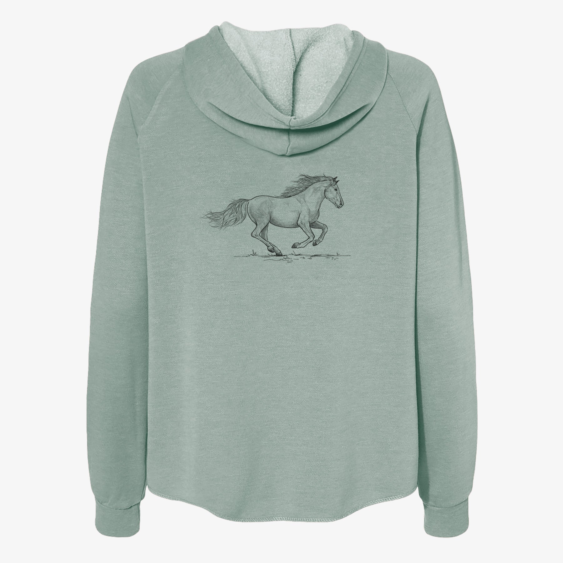 Running Mustang - Women's Cali Wave Zip-Up Sweatshirt